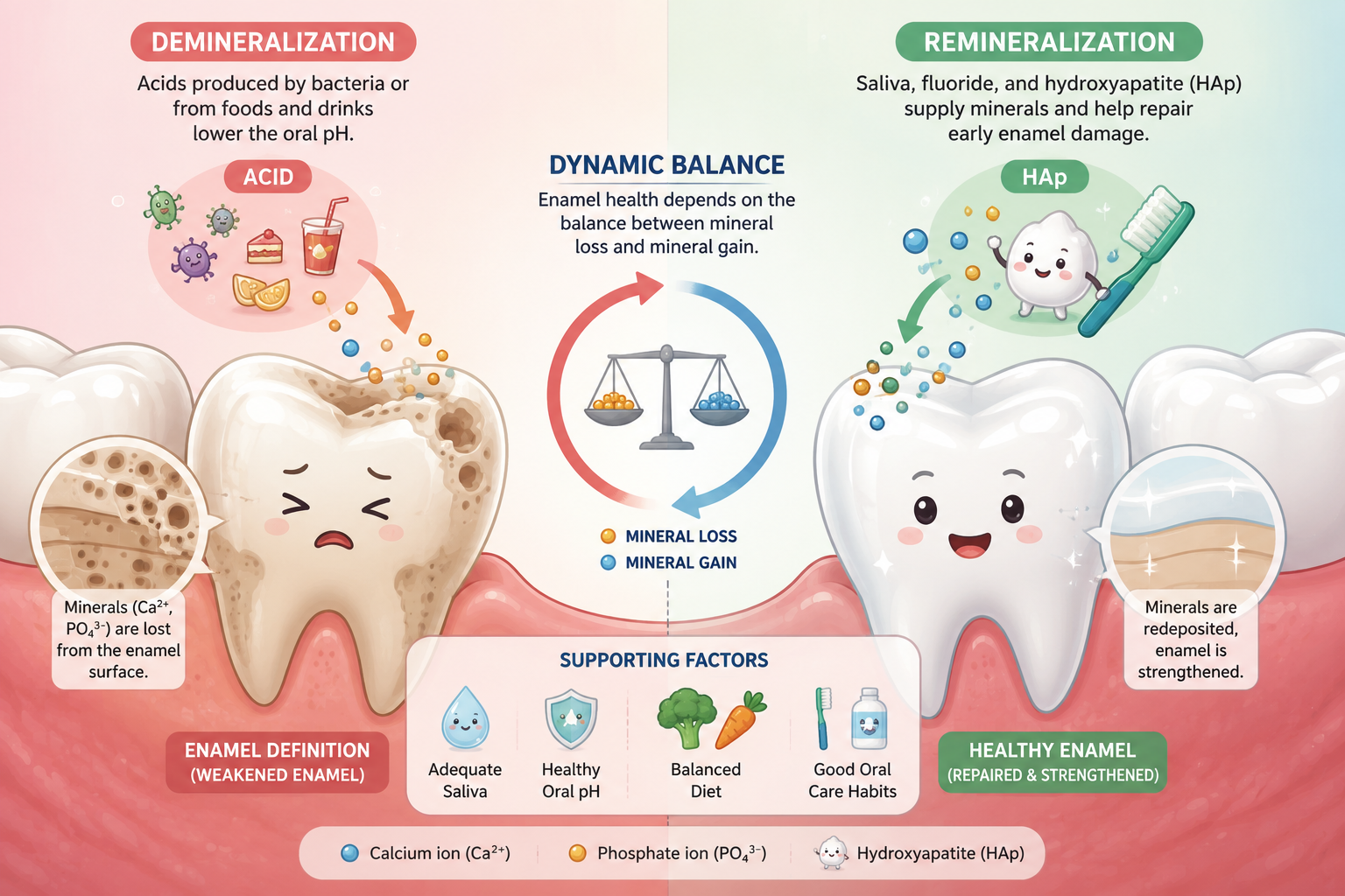 The Balance Between Demineralization and Remineralization